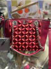 Load image into Gallery viewer, Ermanno Scervino Burgundy Leather jewels crossbody Purse, NWT!
