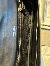 Load image into Gallery viewer, Prada white, beige, grey silver hardware rectangle crossbody Purse
