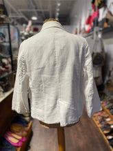 Load image into Gallery viewer, Hannoh Wessel White Cotton/Linen Mint Condition Blazer
