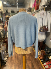 Load image into Gallery viewer, electric &amp; rose Baby blue Merino Wool blend knit cardigan Sweater
