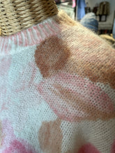 Load image into Gallery viewer, SEZANE white &amp; blush Mohair blend Sweater
