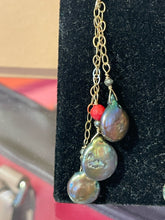 Load image into Gallery viewer, Artisan Gold Filled Coin pearl Earrings
