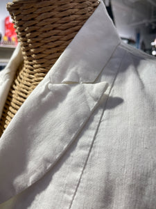 Hannoh Wessel White Cotton/Linen Mint Condition Blazer