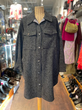 Load image into Gallery viewer, ISABEL MARANT Grey wool &amp; cotton Button Up Coat
