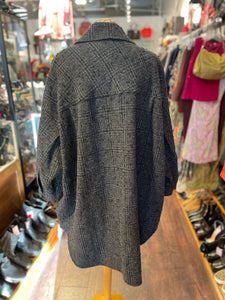 ISABEL MARANT Grey wool & cotton Button Up Coat