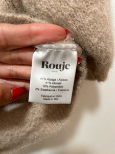 rouje Beige alpaca & mohair Cropped Sweater, Size 34