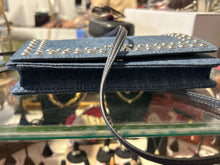 Load image into Gallery viewer, Coach Blue Denim Studded Crossbody/AdjustablePurse, ASIS-faint spot
