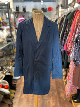 Load image into Gallery viewer, APC Navy Cotton plaid lining Coat
