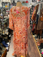 Load image into Gallery viewer, Johnny Was Coral silk &amp; polyester Floral w/ slip Dress, Size M
