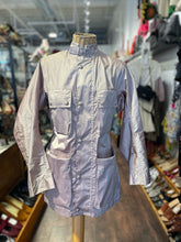 Load image into Gallery viewer, Belstaff Blush Pink Silk Blend Cargo Belted Jacket, Size 42
