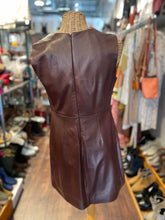 Load image into Gallery viewer, Diane Von Furstenberg Brown leather &amp; poly blend Sleeveless Dress
