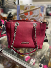 Load image into Gallery viewer, Ermanno Scervino Burgundy Leather jewels crossbody Purse, NWT!
