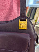 Load image into Gallery viewer, Gianni Versace Purple Leather double pocket Purse, AS IS-Inside
