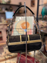 Load image into Gallery viewer, Prada Black &amp; Green Tessuto Shoulder Purse W/Pockets, Gently Worn
