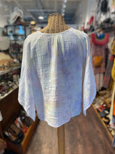 Load image into Gallery viewer, Stark X purple, yellow, white Cotton Tie Dye Long sleeve Top, Size S
