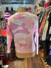 Load image into Gallery viewer, Brodie Pink Cashmere Camo Sweater, Size S
