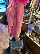 Load image into Gallery viewer, Coach Blue Denim Studded Crossbody/AdjustablePurse, ASIS-faint spot
