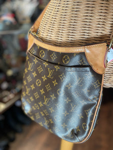 Louis Vuitton Brown coated canvas Logo crossbody Purse