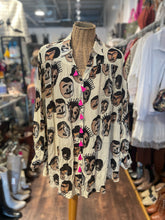 Load image into Gallery viewer, Masaba beige &amp; brown faces Button up Top
