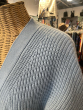 Load image into Gallery viewer, electric &amp; rose Baby blue Merino Wool blend knit cardigan Sweater
