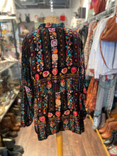 Load image into Gallery viewer, Johnny Was multicolor Rayon and silk Floral zipper longsleeve Jacket, Size XXL
