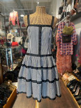 Load image into Gallery viewer, Betsey Johnson Black &amp; White Cotton Checkered Dress, Size 4
