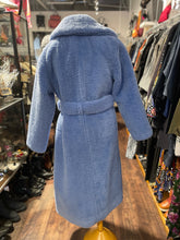 Load image into Gallery viewer, ALC Periwinkle Polyester fuzzy NWT! Coat
