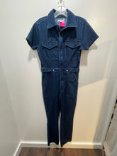 Load image into Gallery viewer, Good American denim Stretch blend zipper front Jumpsuit, Size 2
