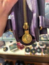 Load image into Gallery viewer, Gianni Versace Purple Leather double pocket Purse, AS IS-Inside
