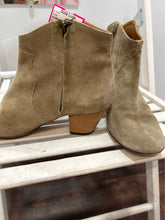 Load image into Gallery viewer, ISABEL MARANT Tan Suede  Ankle Boot W/Side Zipper, Size 38
