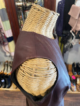 Load image into Gallery viewer, Diane Von Furstenberg Brown leather &amp; poly blend Sleeveless Dress
