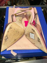 Load image into Gallery viewer, Stuart Weitzman Pink W/Clear exposed front heels, with box, Size 9
