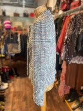 Load image into Gallery viewer, Isabel Etoile Marant Blue Wool Tweed raw hem button closure Jacket, Size 36
