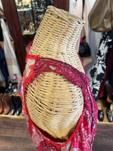 Load image into Gallery viewer, Ellie Tahari Red &amp; white Silk Blend Floral tassels Dress, Size 16
