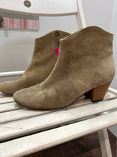 Load image into Gallery viewer, ISABEL MARANT Tan Suede  Ankle Boot W/Side Zipper, Size 38
