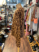 Load image into Gallery viewer, La Maille Sezane Brown Mohair Leopard Sweater
