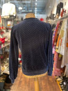 Ganni Blue glitter Longsleeve Sweater