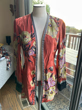 Load image into Gallery viewer, ETRO Tumeric Silk Blend Printed layering top Blazer, Size 42
