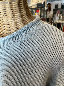 la ligne light grey Cotton knit Sweater